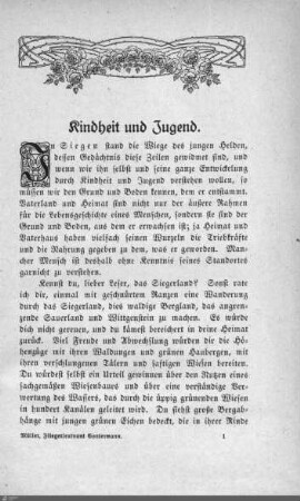 Kindheit und Jugend