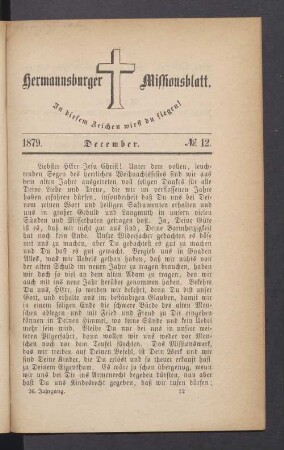 N° 12. Dezember 1879