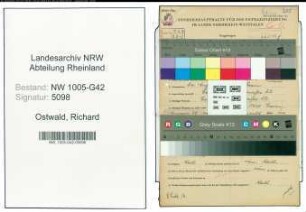 Entnazifizierung Richard Ostwald , geb. 24.08.1906 (Klempner)
