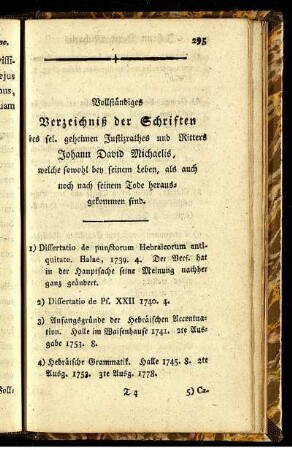 Vollständiges Verzeichniß der Schriften ...