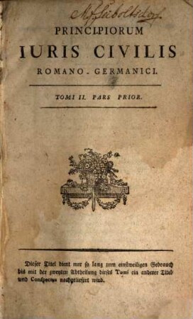 Principia Iuris Civilis Romano-Germanici, 2