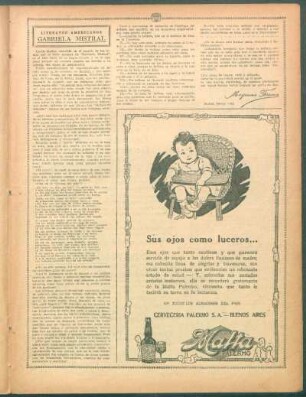 Gabriela Mistral : Literatos americanos