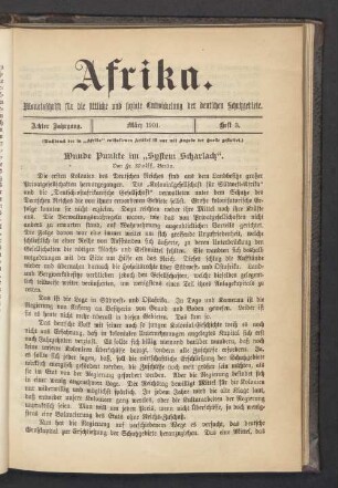 Heft 3. März 1901
