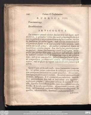 Rubrica VIII. Van timmeringe.