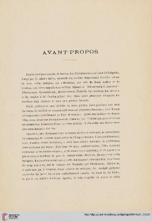 Avant-Propos