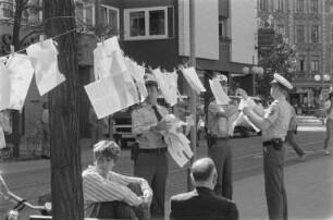 Protestaktion gegen die Volkszählung