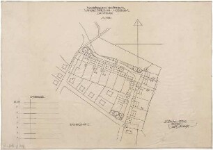 Gsaenger, Gustav; Moosburg - Unteres Gereuth (Bayern); Siedlung Fa. Steinbock - Lageplan