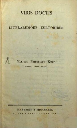 Viris doctis literarumque cultoribus : contra Antonium Theodorum Hartmann