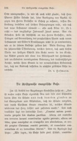 326-344 Die schriftgemäße evangelische Buße