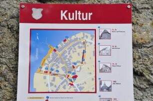 Stadtplan von Steckborn : Die Kleinstadt Steckborn liegt am Untersee des Bodensees. Zur Orientierung für Touristen gibt es diesen Kultur-Stadtplan, aufgenommen 2008