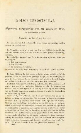Algemeene vergadering van 22 December 1868