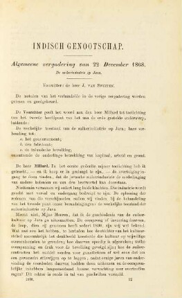 Algemeene vergadering van 22 December 1868