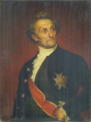 Der Hofschauspieler Friedrich Wilhelm Porth in Dresden in der Rolle des Präsidenten in "Kabale und Liebe"