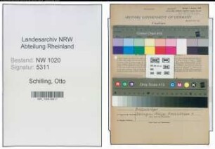 Entnazifizierung Otto Von Schilling , geb. 06.06.1908 (Beamter)