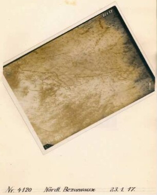 Foto des Geländes nördlich von Bezonvaux (Luftbild)
