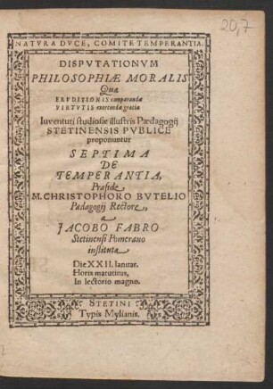 7: De Temperantia