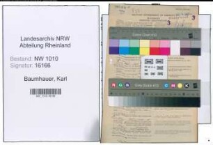 Entnazifizierung Karl Baumhauer , geb. 10.01.1902 (Braufuehrer)