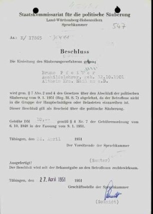 Pfeifer, Bruno