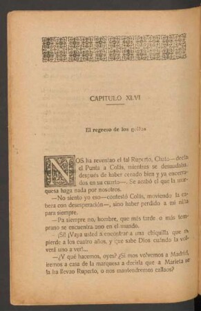 Capítulo XLVI - El regreso de los golfos