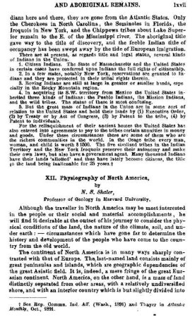 Physiography of North America, by N. S. Shaler