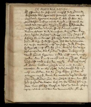 Tractatus de materia lapidis, dt.