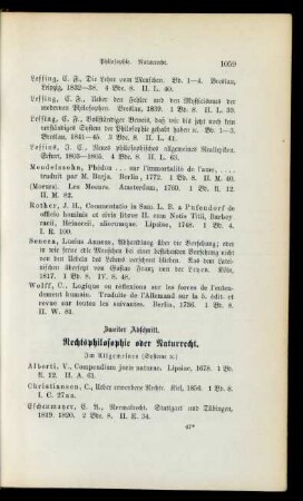 Zweiter Abschnitt. Rechtsphilosophie oder Naturrecht.