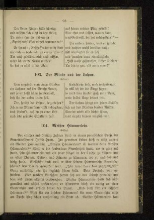 104. Meister Hämmerlein.