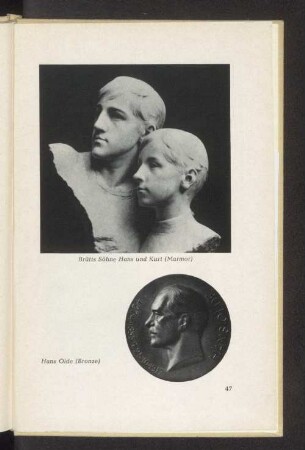 Brütts Söhne Hans und Kurt (Marmor)