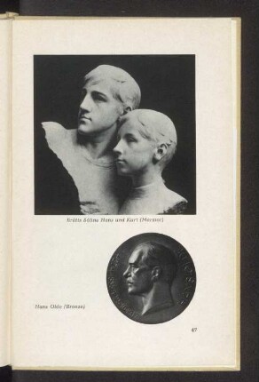 Brütts Söhne Hans und Kurt (Marmor)