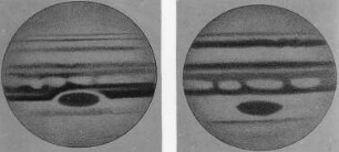 Jupiter, jeweils mit rotem Fleck : Technikgeschichte | Astronomie | Planeten