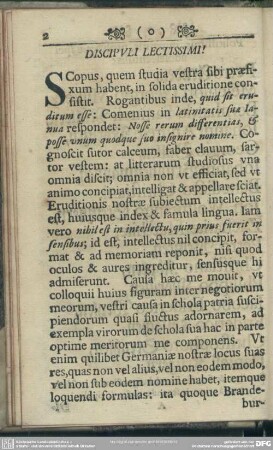 Discipuli Lectissimi!