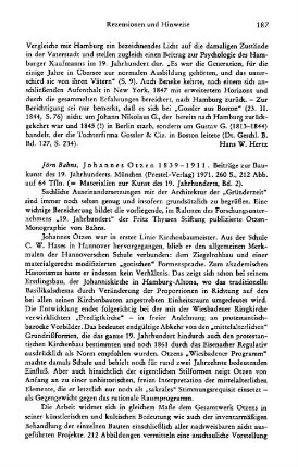 Bahns, Jörn :: Johannes Otzen 1839 - 1911, Beiträge zur Baukunst des 19. Jahrhunderts, (Materialien zur Kunst des 19. Jahrhunderts, 2) : München, Prestel, 1971