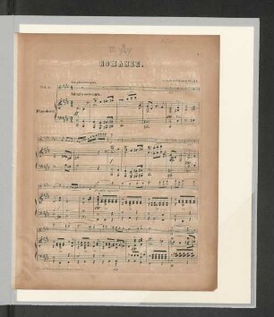 Romanze. [Violino & Pianoforte]