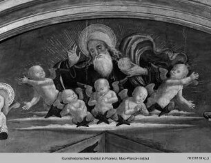 Die Anbetung des Kindes mit dem heiligen Secondiano und dem heiligen Hieronymus