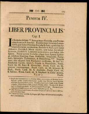 Pensum IV. Liber Provincialis
