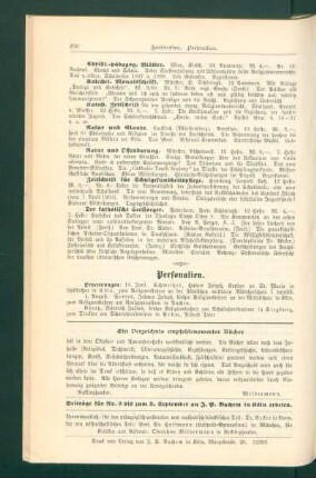 ¬Ein¬ Verzeichnis empfehlenswerter Bücher