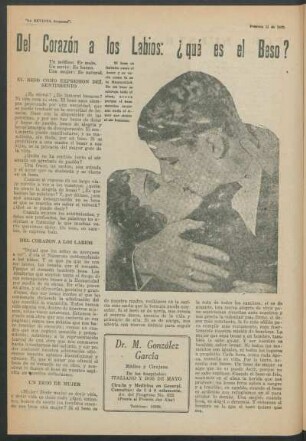 Del corazón a los labios: ¿qué es el beso?