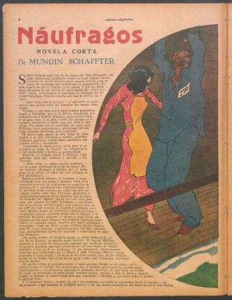 Náufragos : Novela corta de Mundin Schaffter