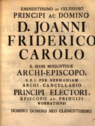 Dissertatio Inauguralis Juridica De Manufidelibus In Specie Ecclesiasticorum Tum Principum Tum Privatorum In Germania