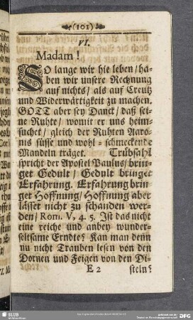 VI. Das beglückte Unglück