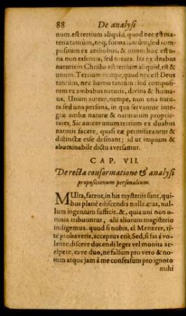 Cap. VII. De recta conformatione & analysi propositionum personalium