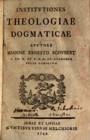 Institutiones Theologiae Dogmaticae