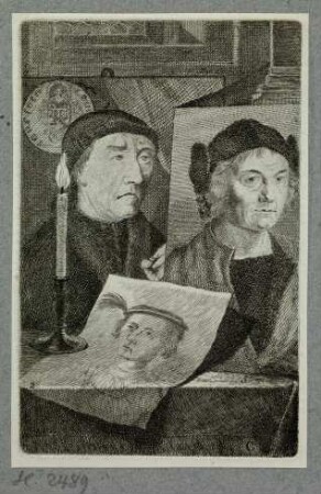 Albrecht Dürer d.Ä. und zwei weitere Künstlerbildnisse