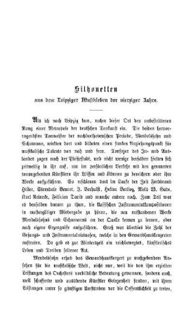 Silhouetten aus dem Leipziger Musikleben der vierziger Jahre