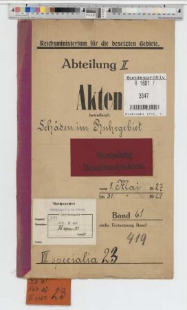Schäden im Ruhrgebiet: Bd. 61