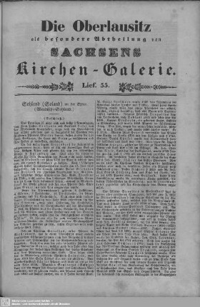 Sohland an der Spree (Beschluß), Rosenthal, Crostau : 55. Lieferung
