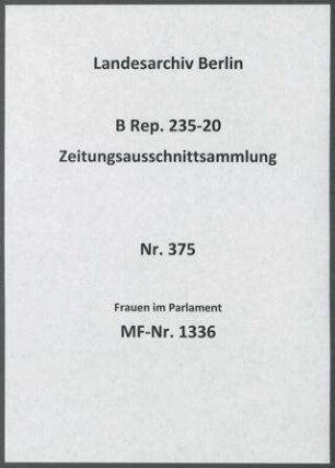 Frauen im Parlament