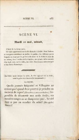 Scene VI. Mardi 10 mai, minuit.