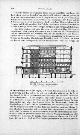Fig. 253. Kaiserhof. (Querdurchschnitt.)