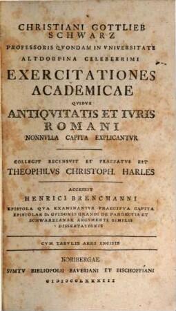 Exercitationes academicae